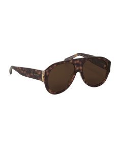 Gucci GG0668S 003 Aviator Square Acetato Carey Cafe