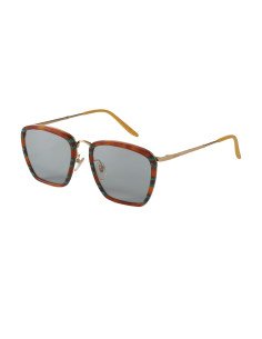 Gucci Gg0673S 003 Square Metal Naranja Verde Original