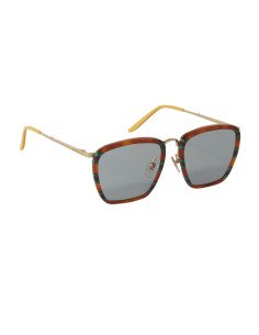 Gucci Gg0673S 003 Square Metal Naranja Verde Original