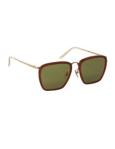 Gucci Gg0673S 004 Square Metal Carey Verde Original