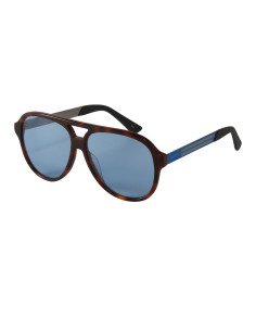 Gucci Gg0688S 004 Aviator Metal Carey Azul Original