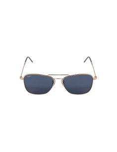 Ray Ban RB0102s 9202/3A Caravan Reverse Blue Rose Gold