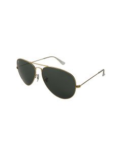 Ray Ban Rb3026 L2846 Aviator Negro G-15 Dorado Gota Grande