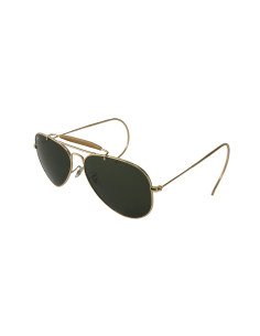 Ray Ban RB3030 L0216 Aviator outdoorsman Dorado G-15 Cola de rata