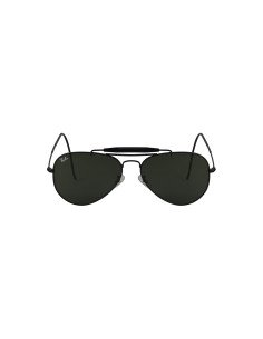 Ray Ban RB3030 L9500 Aviator outdoorsman Negro G-15 Cola de rata