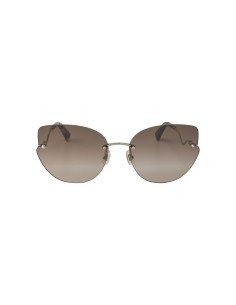 Miu Miu scenique SMU 51X Shaded Eye Cat Plata Espejo Gris