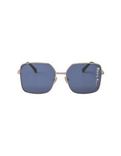 Miu Miu MU 51YS ZVF-1V1 Square Shape Gold Rose Blue