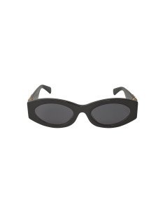 Miu Miu MU 11WS 1AB-5S0 Oval Shape Black Gold