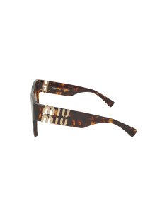 Miu Miu MU 10WS VAU-6S1 Square Shape Tortoise Gold