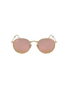 Ray Ban Rb3532 001/z2 Round Metal Folding Rosa Espejo Dorado