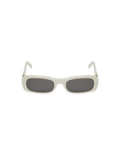 Miu Miu MU 08Z 142-5S0 rectangle shape White Gold