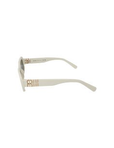 Miu Miu MU 08Z 142-5S0 rectangle shape White Gold