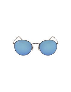 Ray Ban Rb3447 029/17 Round Metal Azul Espejo Gris Original