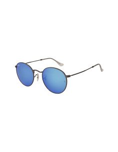 Ray Ban Rb3447 029/17 Round Metal Azul Espejo Gris Original
