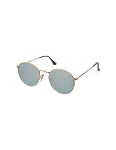 Ray Ban Rb3447n 001/30 Round Metal Flat Lenses Plata Dorado