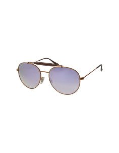 Ray Ban Rb3540 198/7x Round Double Bridge Lila Espejo Bronce