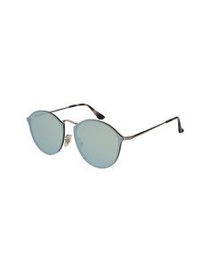Ray Ban Rb3574n 003/30 Round Metal Blaze Plata Espejo Gris
