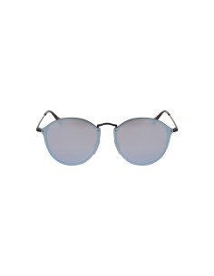 Ray Ban Rb3574n 153/7v Round Metal Blaze Azul Espejo Negro