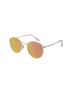 Ray Ban Rb3447 112/z2 Round Metal Rosa Espejo Dorado