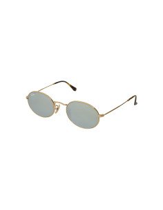 Ray Ban Rb3547n 001/3o Oval Flat Lenses Plata Espejo Icon