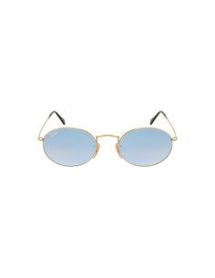 Ray Ban Rb3547n 001/9o Oval Flat Lenses Azul Degradado
