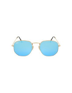 Ray Ban Rb3548n 001/9o Hexagonal Azul Espejo Degradado