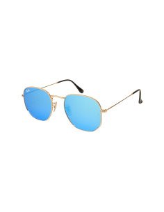Ray Ban Rb3548n 001/9o Hexagonal Azul Espejo Degradado