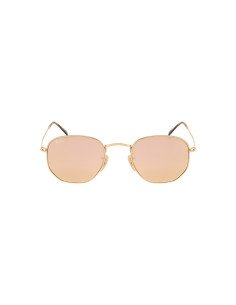Ray Ban Rb3548n 001/z2 Hexagonal Rosa Espejo Dorado Original
