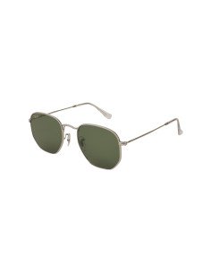 Ray Ban Rb3548n 9198/4E Hexagonal Flat Plata Verde