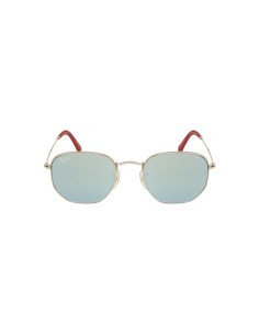 Ray Ban Rb3548nm F00130 Hexagonal Ferrari Plata Espejo Gris