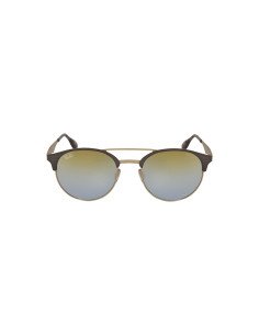 Ray Ban Rb3545 9007a7 Round Double Bridge Dorada Espejo Gris