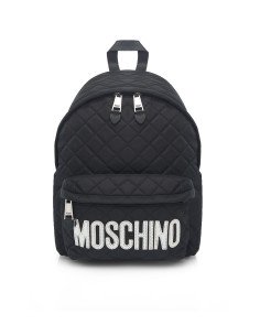 Moschino Patch Quilted Backpack