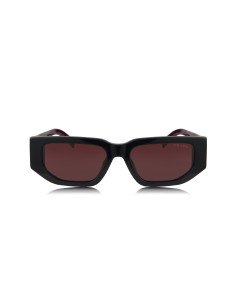 Prada SPR 09ZS 11F-08S Square Shape Red Black