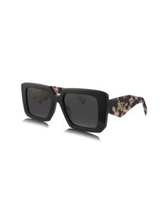 Prada SPR 23YS 1AB-5S0 Square Shape Dark Brown