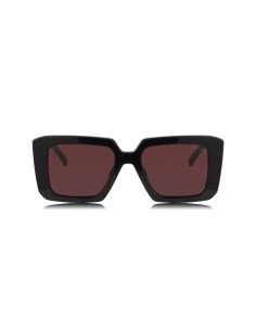 Prada SPR 23YS 1AB-06Q Square Shape Black Red