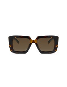 Prada SPR 23YS 2AU-06B Square Shape Tortoise Dark Brown