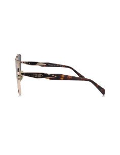 Prada SPR 64Z SVF-09T Square Shape Pink Gold Tortoise