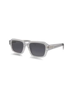 Prada SPR 02ZS U43-0A9 Square Shape Transparent Grey Blue
