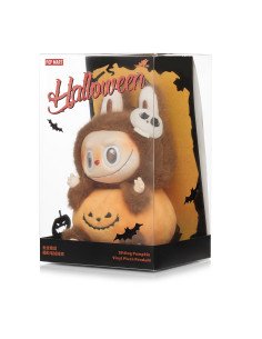 Pop Mart Labubu Halloween Sitting Pumpkin Vinyl Plush Pendant