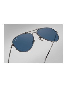 Ray Ban Rb8125 9138t0 Aviator Titanium Blue Classic Pewter