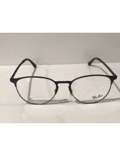 Ray Ban Oftalmico Rb6375 2981 Round Metal Azul Plateado