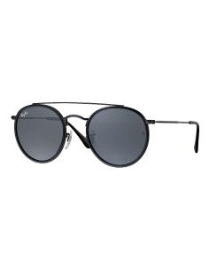 Ray Ban Rb3647n 002/r5 Round Double Bridge Original Negro
