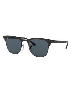 Ray Ban Rb3716 186/r5 Clubmaster Metal Negro Matte Gris